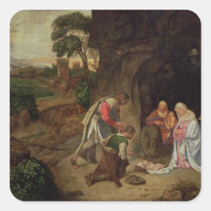 Versterking van de schaaphersen, 1510 vierkante sticker