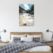 Versterking van de vallei van Krnica in Slovenië Canvas Afdruk (Insitu (Slaapkamer))