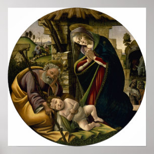 Versterking van het Christelijk Kind door Botticel Poster