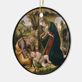 Versterking van het kind Christus Keramisch Ornament (Links)