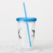 Versterking vliegtuig cartoon acryl drinkbeker (Links)