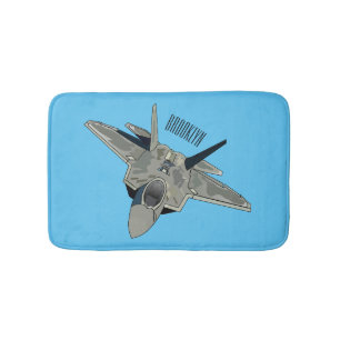 Versterking vliegtuig cartoon badmat