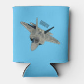 Versterking vliegtuig cartoon blikjeskoeler (Voorkant)