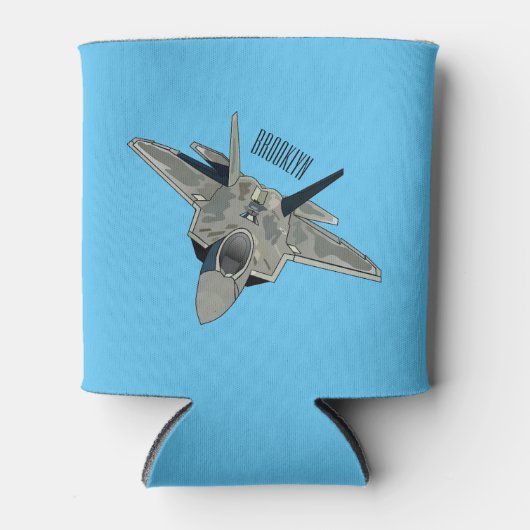 Versterking vliegtuig cartoon blikjeskoeler (Voorkant)