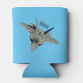 Versterking vliegtuig cartoon blikjeskoeler (Achterkant)