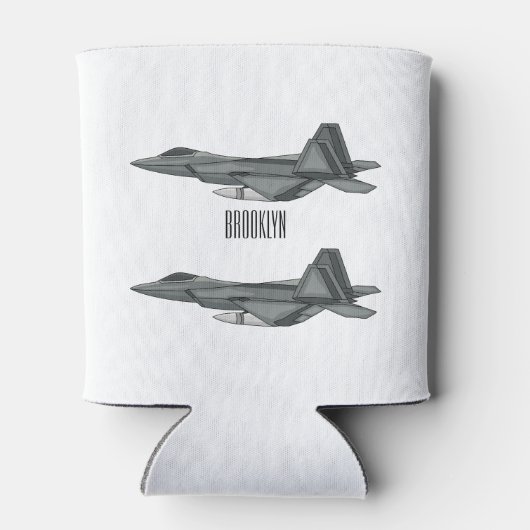 Versterking vliegtuig cartoon blikjeskoeler (Achterkant)