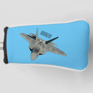 Versterking vliegtuig cartoon golfheadcover