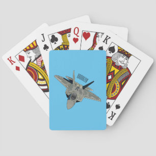 Versterking vliegtuig cartoon pokerkaarten