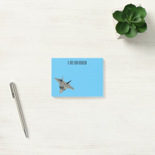 Versterking vliegtuig cartoon post-it® notes (Kantoor)