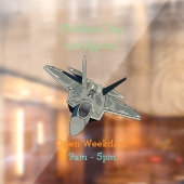 Versterking vliegtuig cartoon raamsticker (Vel 2)