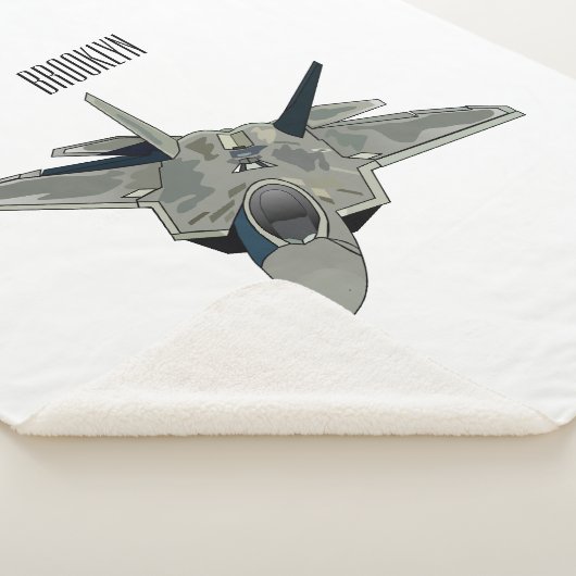 Versterking vliegtuig cartoon sherpa deken (3/4)