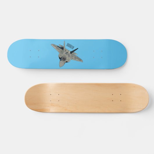 Versterking vliegtuig cartoon skateboard (Horizontaal)