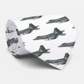 Versterking vliegtuig cartoon stropdas (Opgerold)