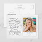 Versterkt Briefkaart voor het aankondigen van Afst (Voorkant / Achterkant)