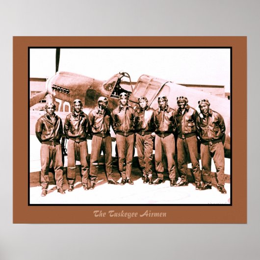 (versterkt) De Tuskegee Airmen (20 bij 16 inch) Poster (Voorkant)