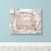 Versterkt kampement, Puerto Rico Canvas Afdruk (Insitu (Houten vloer))