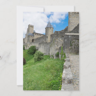 Versterkte muur van Carcassonne Bedankkaart