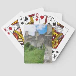 Versterkte muur van Carcassonne Pokerkaarten