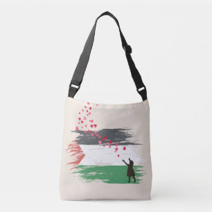 Verstevigde Palestijnse Vlag Schoudertas Boodschap Crossbody Tas