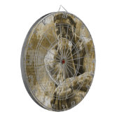 Verstoord bronzen beeld Auguste Rodin Dartbord (Voorkant Links)