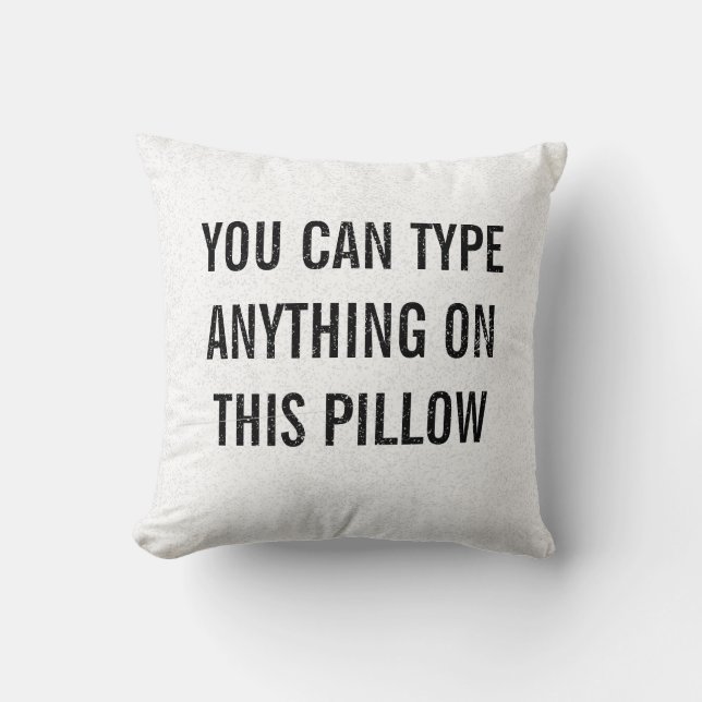 Verstoord Gepersonaliseerd Wit Kussen (Voorkant)