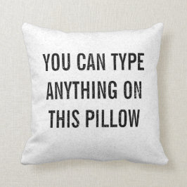 Verstoord Gepersonaliseerd Wit Kussen