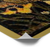 Verstoord Grappig  Lady Gold Black Spider Web Poster (Hoek)