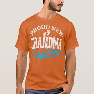 Verstoorde gender onthullen trots nieuw oma Het is T-shirt
