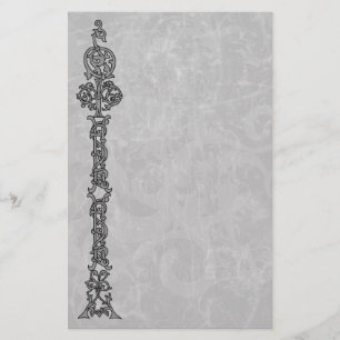 Verstoorde grunge Elegance Gothic Stationery Briefpapier