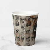 Verstoorde Happy Halloween Party  Skulls Papieren Bekers (Rechts)