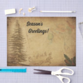 Verstoorde  kerstboombomen — Groeten van het seizo Tissuepapier (Craft)