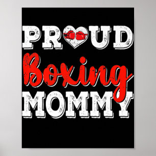 Verstoorde proud Boxing mama Happy Moederdag Poster