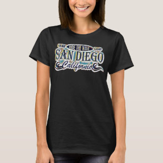 Verstoorde  Retro look San Diego Surfing 79 T-shirt