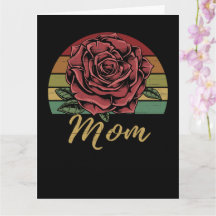 Verstoorde Retro Sunset Red Rose mama