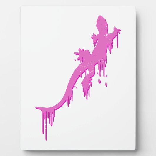 Verstoorde roze salamander met verfdrukking fotoplaat (Voorkant)