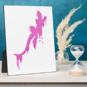 Verstoorde roze salamander met verfdrukking fotoplaat (Zijkant)