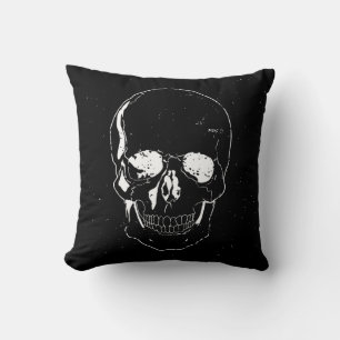Verstoorde Scale Halloween White Skull Kussen