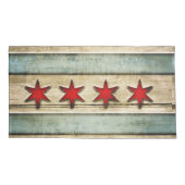 Verstoorde Vlag van Chicago kijkt het Koolde Hout Kussensloop (Achterkant)