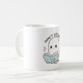 Verstoort niet koffiemok (Voorkant links)