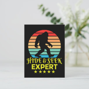 Verstoppertje Expert Bigfoot Grappig Briefkaart