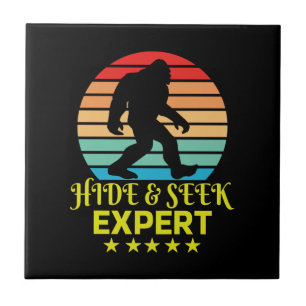 Verstoppertje Expert Bigfoot Grappig Tegeltje