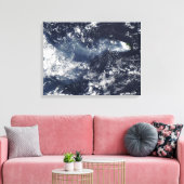 Verstoring van Piton de la Fournaise, Réunion Isla Canvas Afdruk (Insitu (Woonkamer))