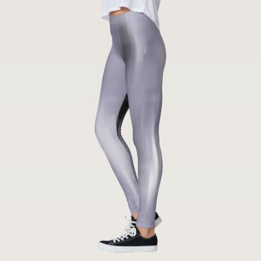 Verstotende zwarte en witte uitsteeksels leggings (Links)