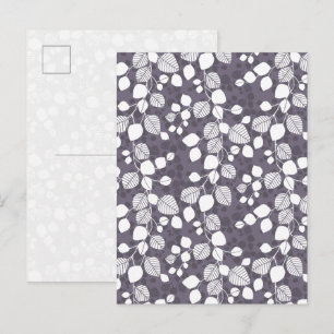 Verstrengeld Bladerdak Diepe Contrast Botanisch Briefkaart