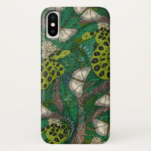verstrengeld bosgroen Case-Mate iPhone case (Achterkant)