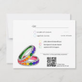 🌈Verstrengeld in trots –met menu & QR-code (Achterkant)