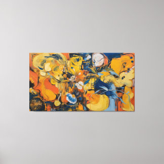 Verstrengelde energieën canvas afdruk