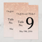 Verstrooide Harten Stof Roze Ombre Kaart (Voorkant / Achterkant)