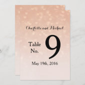 Verstrooide Hartjes Stof Roze Ombre Kaart (Voorkant / Achterkant)