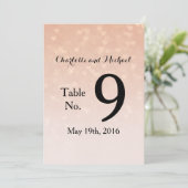 Verstrooide Hartjes Stof Roze Ombre Kaart (Staand voorkant)